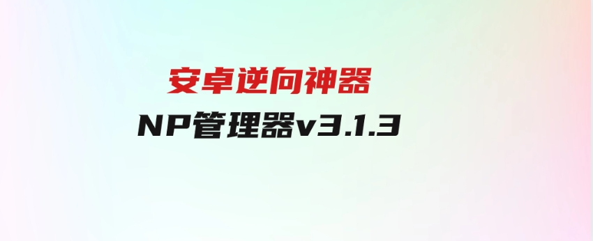 安卓逆向神器NP管理器v3.1.3-92资源网