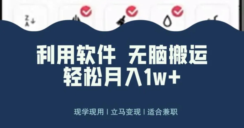 最新蓝海独家玩法，利用软件无脑搬运，小白轻松日入1000＋-92资源网