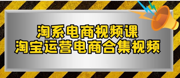 淘系-电商视频课，淘宝运营电商合集视频-92资源网