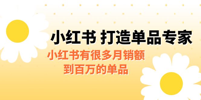 某公众号付费文章《小红书打造单品专家》小红书有很多月销额到百万的单品-92资源网