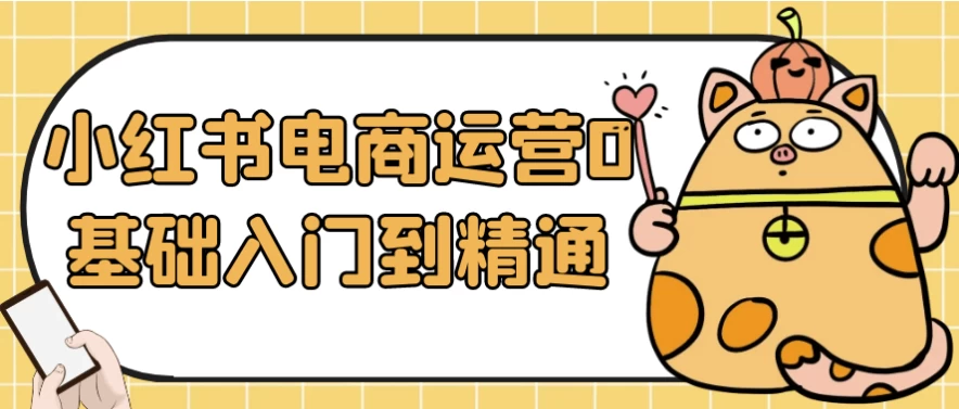 小红书电商运营0基础入门到精通-92资源网