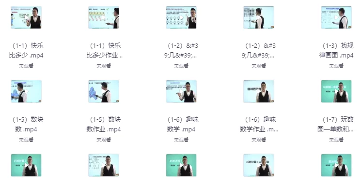 《艾麦思网校小学1-6年级数学思维视频课》各年级全套300讲-92资源网