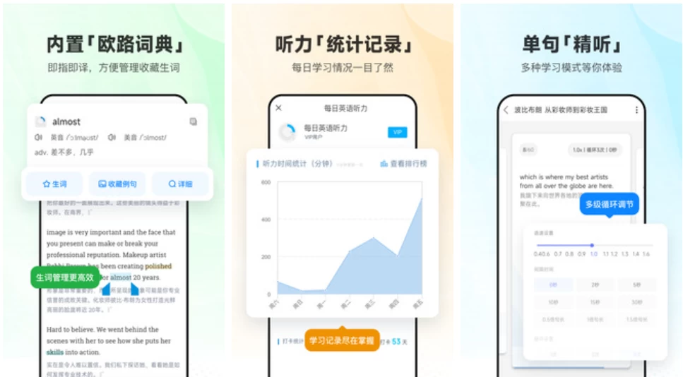 每日英语听力 v11.3.2 专为英语学习者设计的手机应用，解锁会员版-92资源网