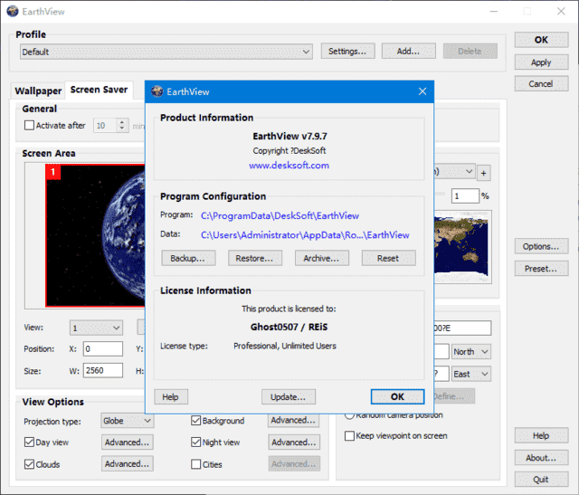 EarthView(提供卫星地球照片作为壁纸) v7.12.0 便携版-92资源网