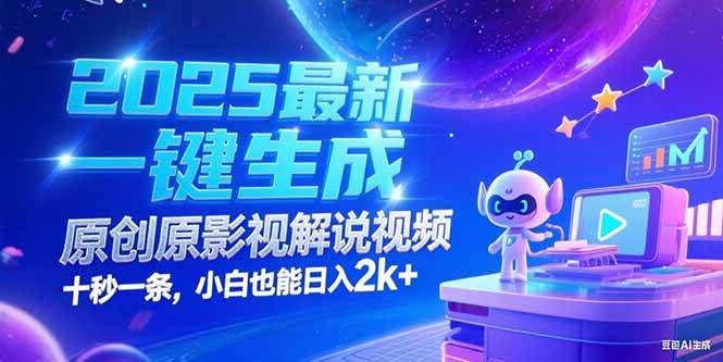 （15178期）2025最新一键生成原创影视解说视频 十秒一条，小白也能日入2k+-92资源网