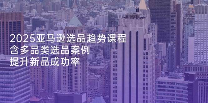（14434期）2025亚马逊选品趋势课程，含多品类选品案例，提升新品成功率-92资源网