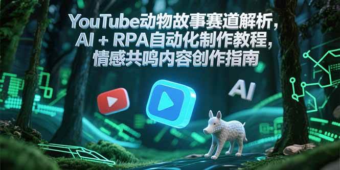 （15174期）YouTube动物故事赛道解析，AI+RPA自动化制作教程，情感共鸣内容创作指南-92资源网