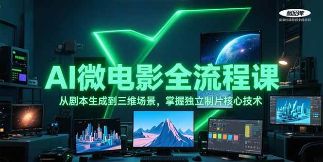 （15195期）AI微电影全流程课，从剧本生成到三维场景，掌握独立制片核心技术-92资源网