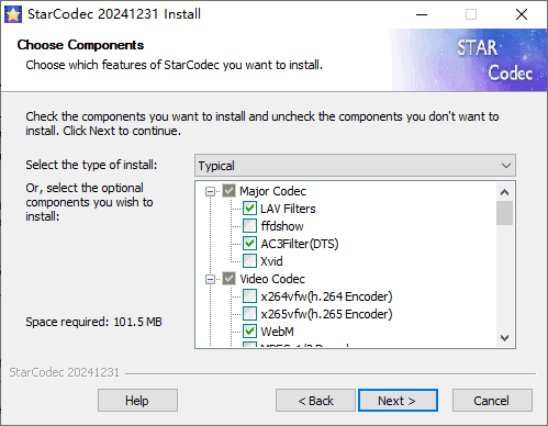 StarCodec Classic / Lite(免费多媒体编解码器) v20250625-92资源网