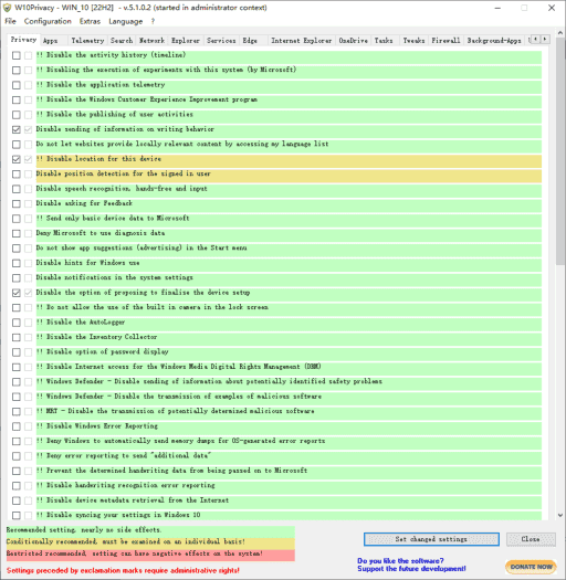 W10Privacy(系统隐私保护工具) v5.2.0.2 便携版-92资源网