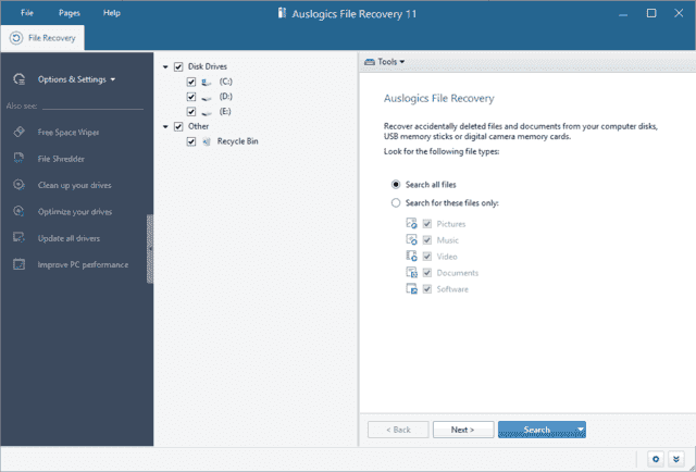 Auslogics File Recovery(恢复丢失文件) v12.0.1.1 便携版-92资源网