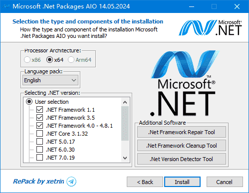 Microsoft .Net Packages AIO(.NET合集包) v10.06.25-92资源网