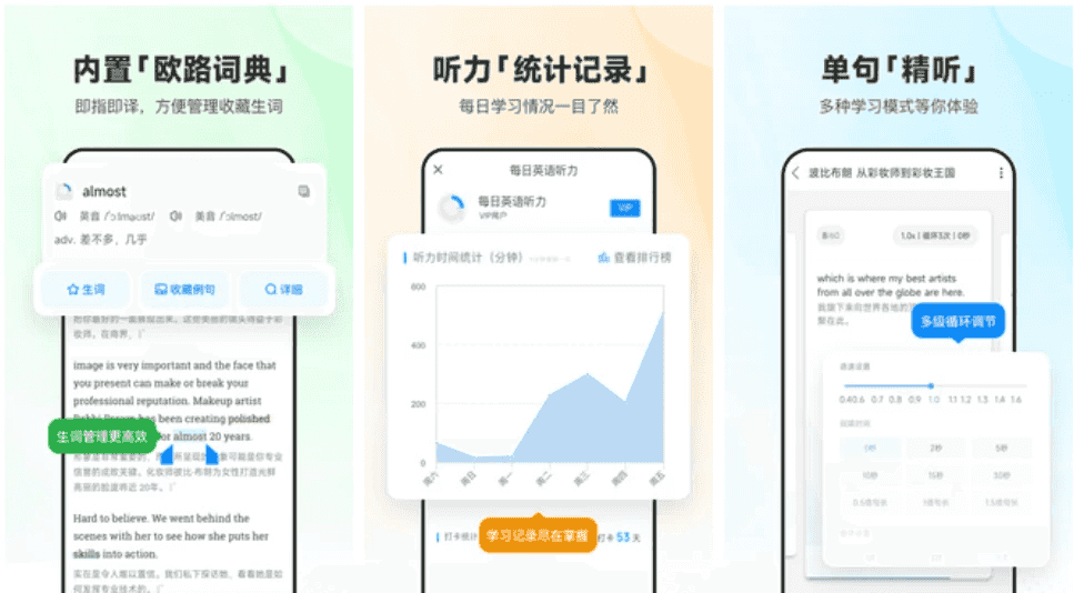 每日英语听力 v11.5.4 专为英语学习者设计的手机应用，解锁会员版-92资源网