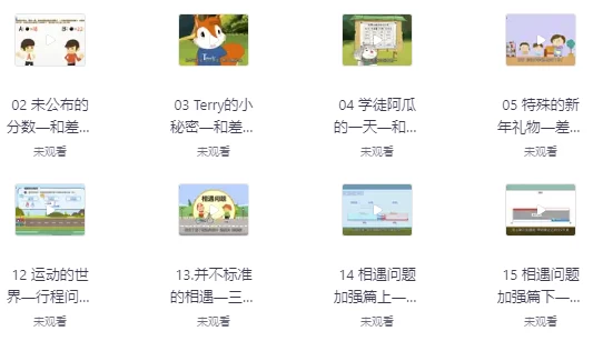 超级课堂动画奥数课-92资源网