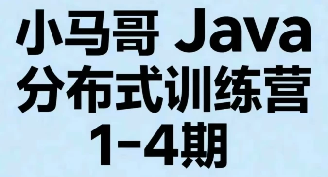 小马哥 Java分布式训练营1-4期-92资源网