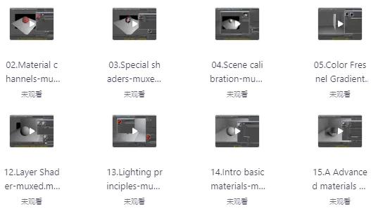 C4D材质宝典视频教程（英语中字）-92资源网