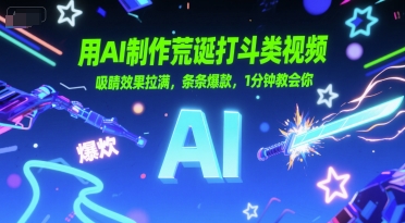 用AI制作荒诞打斗类视频，吸睛效果拉满，条条爆款，1分钟教会你-92资源网