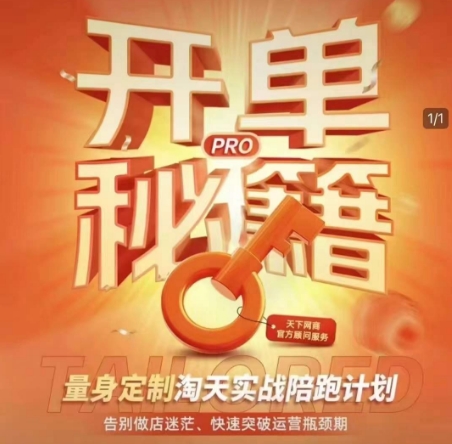 淘宝开单秘籍PRO，量身定制淘天实战陪跑计划，告别做店迷茫、快速突破运营瓶颈期（更新6月）-92资源网