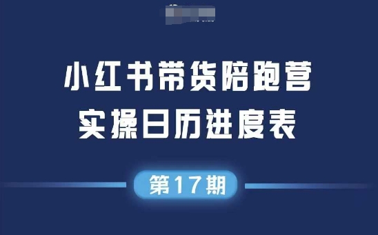 小红书第17期带货陪跑营，不囤货，无不直播，无不投流，通过选品+笔记内容+测品+笔记铺量+矩阵运营打爆款-92资源网