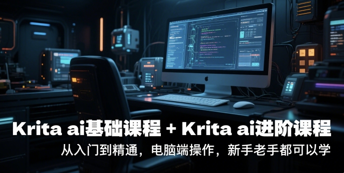 krita ai基础课程+Krita ai进阶课程，从入门到精通，电脑端操作，新手老手都可以学-92资源网