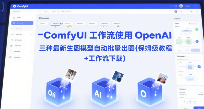 ComfyUI 工作流使用 OpenAI 三种最新生图模型自动批量出图(保姆级教程+工作流下载)-92资源网
