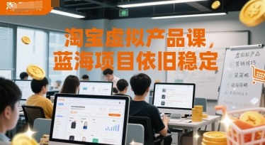 淘宝虚拟产品课，蓝海项目依旧稳定-92资源网