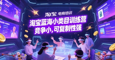 淘宝蓝海小类目训练营， 竞争小，可复制性强-92资源网