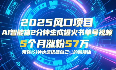 AI智能体2分钟一键生成爆火书单号原创视频，5个月涨粉57w，带你零代码1分钟搭建智能体-92资源网