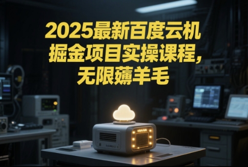 2025最新百度云机掘金项目实操课程单窗口保底5-10元月收益单窗口150+【揭秘】-92资源网