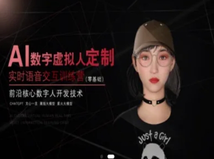 AI数字虚拟人定制，实时语音交互训练营（零基础），前沿核心数字人开发技术-92资源网