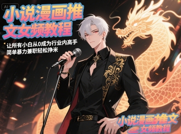 小说漫画推文女频教程，让所有小白从0成为行业内高手，简单暴力兼职轻松挣米-92资源网