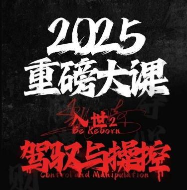 2025重磅大课，入世2，驾驭与控制-92资源网