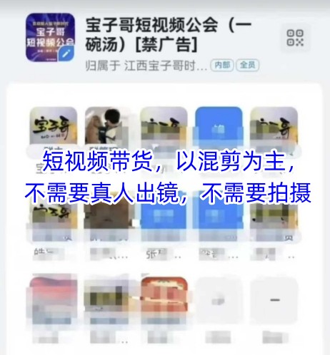 宝子哥头部团队短视频带货，以混剪为主，不需要真人出镜，不需要拍摄【更新】-92资源网