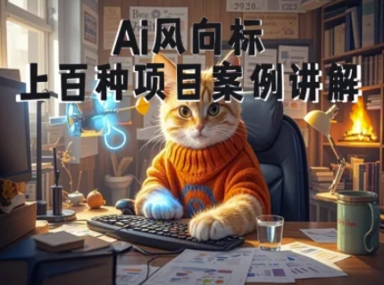 Ai风向标-附100种项目案例玩法-0基础小白到大神ai视频商业应用教学-92资源网