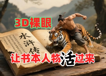书本人物裸眼3D视频，新的玩法，流量超猛，保姆级教程-92资源网
