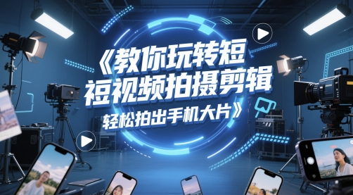 教你玩转短视频拍摄剪辑，轻松拍出手机大片-92资源网