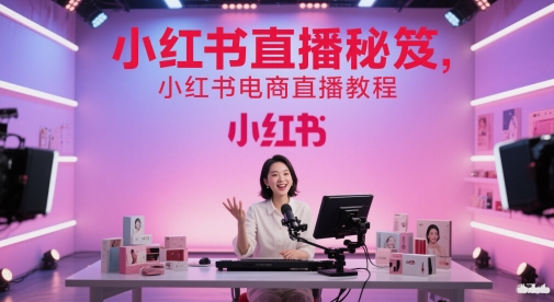 小红书直播秘笈，小红书电商直播教程-92资源网
