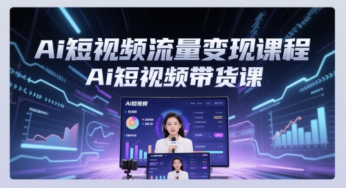 Ai短视频流量变现课程，Ai短视频带货课-92资源网