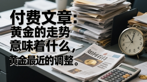 付费文章：黄金的走势意味着什么，如何看待黄金最近的调整-92资源网
