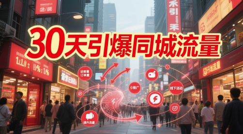 30天引爆同城流量：团购篇 认知篇 流量篇 来客篇 达人篇 老板人设IP篇 投流篇-92资源网