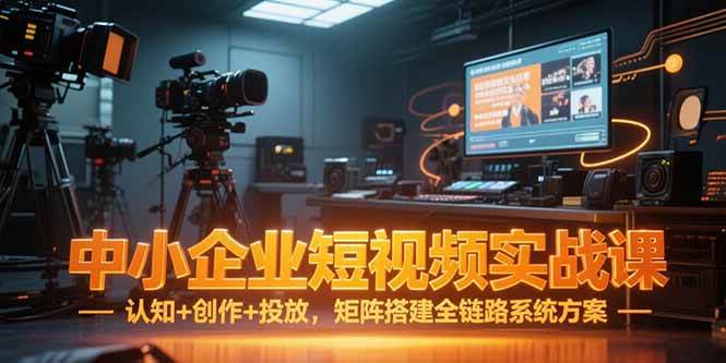 （15249期）中小企业短视频实战课，认知+创作+投放，矩阵搭建全链路系统方案-92资源网
