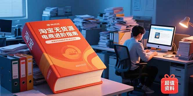 （15317期）淘宝无货源电商进阶指南，包含新人课、进阶课，配套资料，蓝海选品等-92资源网
