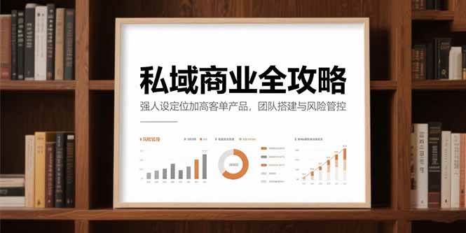 （15294期）私域商业全攻略，强人设定位加高客单产品，团队搭建与风险管控-92资源网