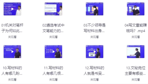 大笔杆子夏晓华写作系统课-92资源网