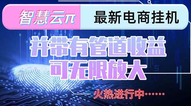（15314期）智慧云π电脑挂机单机每天收益300—500+ 并带有团队管道收益 可无限放大-92资源网