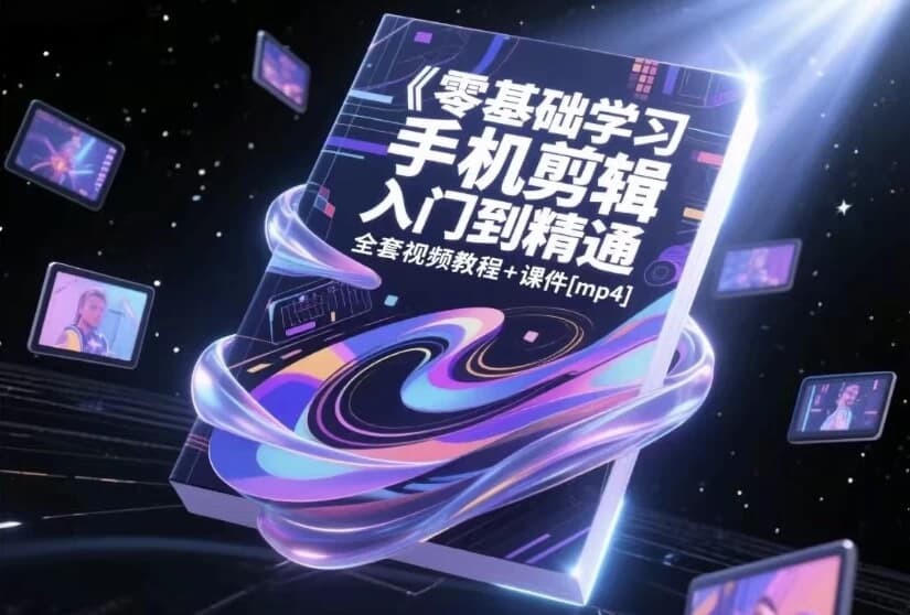 零基础学习手机剪辑入门到精通视频课-92资源网