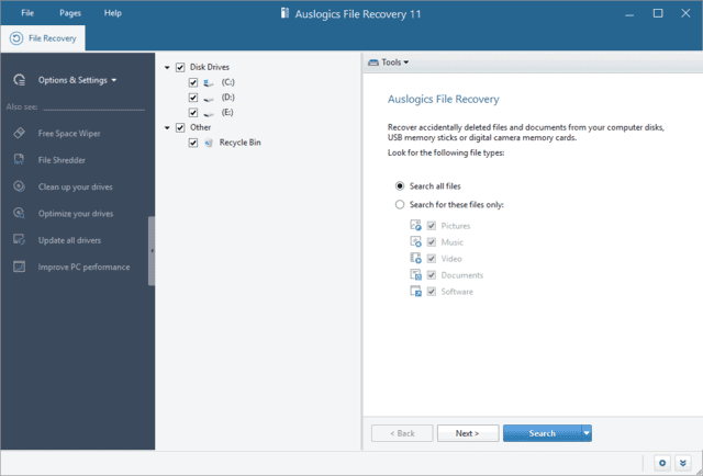 Auslogics File Recovery(恢复丢失文件) v12.0.1.0 便携版-92资源网