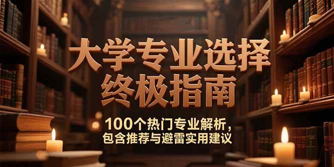 （15261期）付费文：大学专业选择终极指南,100个热门专业解析,包含推荐与避雷实用建议-92资源网