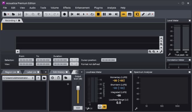 Acoustica Premium Edition(专业音频编辑) v7.7.8 便携版-92资源网