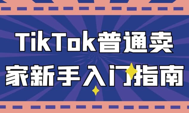 TikTok普通卖家新手入门指南-副业项目资源网